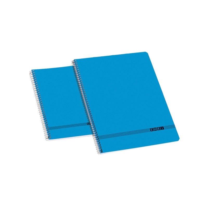 Enri Office Fº Quaderno a spirale con copertina morbida 4x4 - Formato Fº - Copertina morbida - Quaderno a spirale - Gr