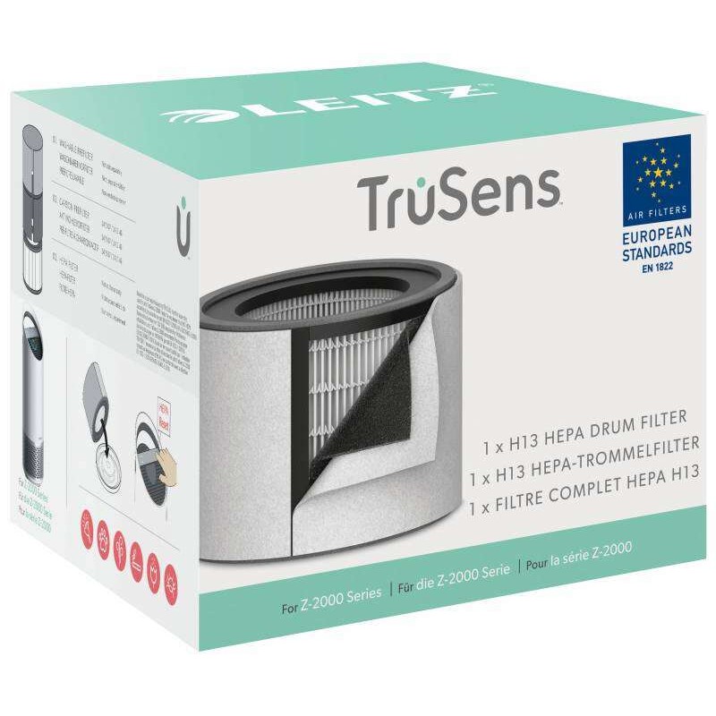 Filtro Hepa Leitz 3 in 1 H13 di ricambio per il purificatore d'aria Trusens Z-2000/Z-2500 - Cattura il 99.95% di partice
