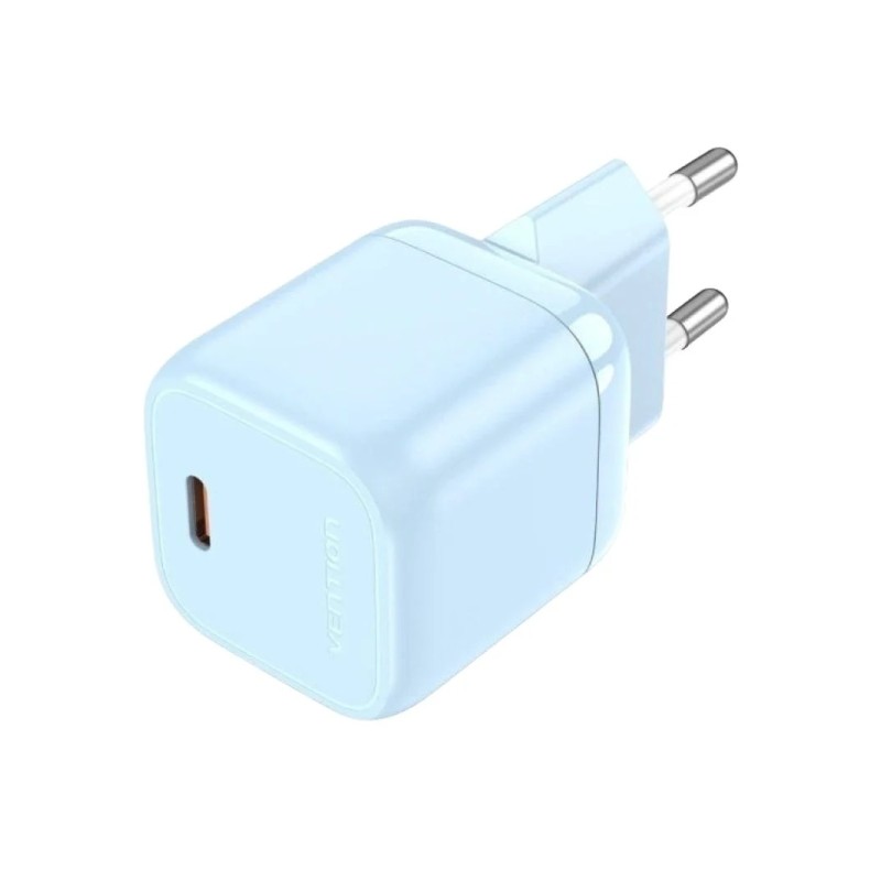 Caricatore da parete Vention GaN USB-C 30W 3A - Ricarica rapida - Colore blu