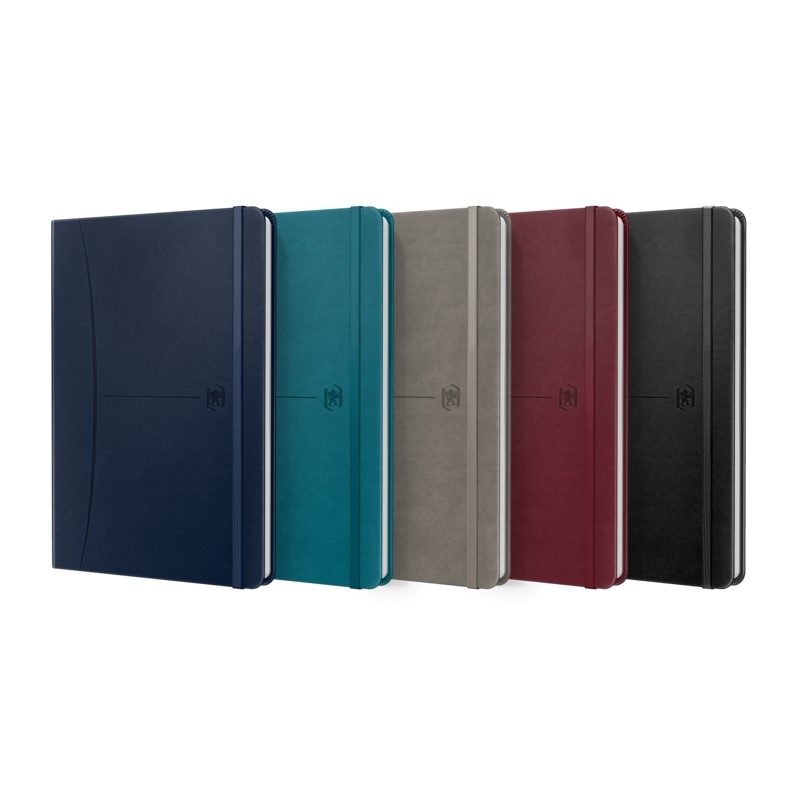 Taccuino Oxford Signature A5 con cuciture semplici - 80 fogli - Colori assortiti