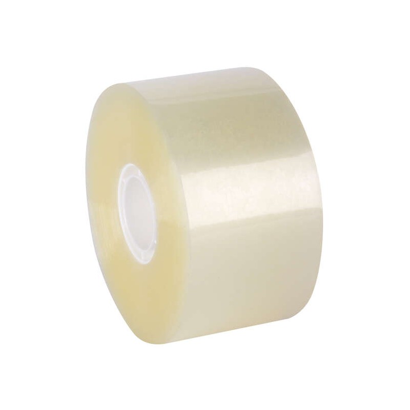 Apli Nastro compatto silenzioso Pp Acrilico Trasparente 50mm x 132m - Facile da tagliare - Forte adesivo - Resistente ag