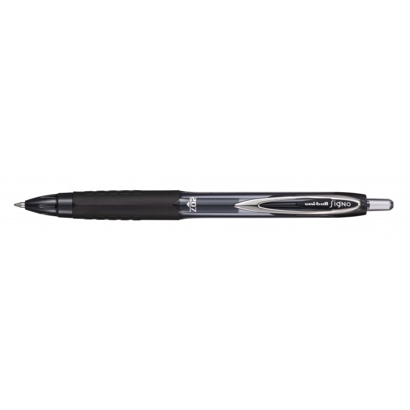 Uni-ball UMN-207E Rollerball - Punta a sfera 0.7 mm - Impugnatura in gomma anti-fatica - Inchiostro pigmentato resistent