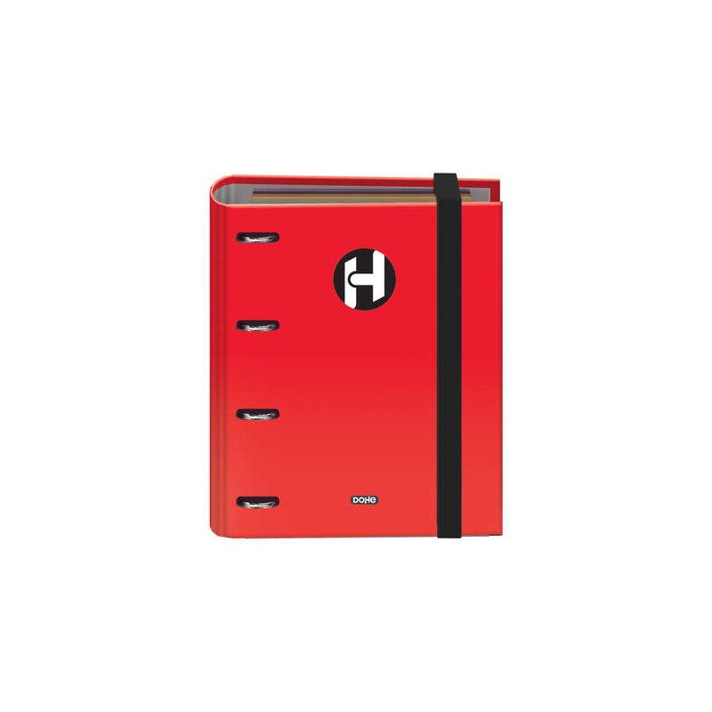 Dohe Icon Series 4 Ring Binder formato A5 con 4 fori perforati - 4 Hole Punch - 4 Hole Punch - Chiusura con banda di gom