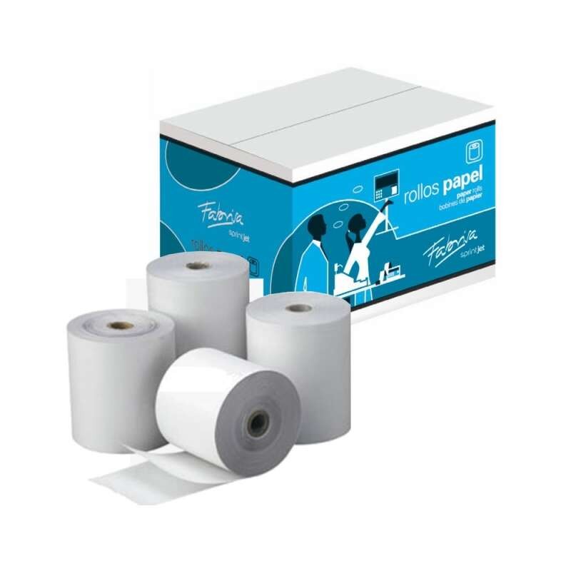 Rotoli di carta autocopiante Fabrisa - Misure 57x65x12 mm