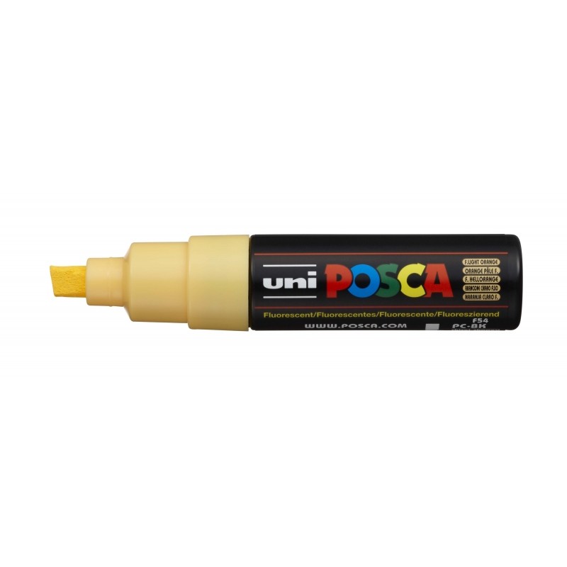Posca PC-8K Pennarello - Punta smussata acrilica 8 mm - Inchiostro a base d'acqua - Resistente alla luce - Non permanent