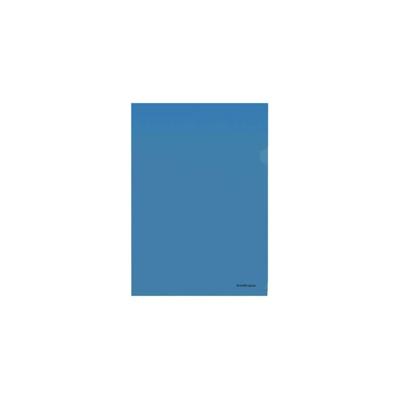 Erichkrause Fizzy Classic Dossier A4 semitrasparente - Struttura in pelle arancione - Colore blu