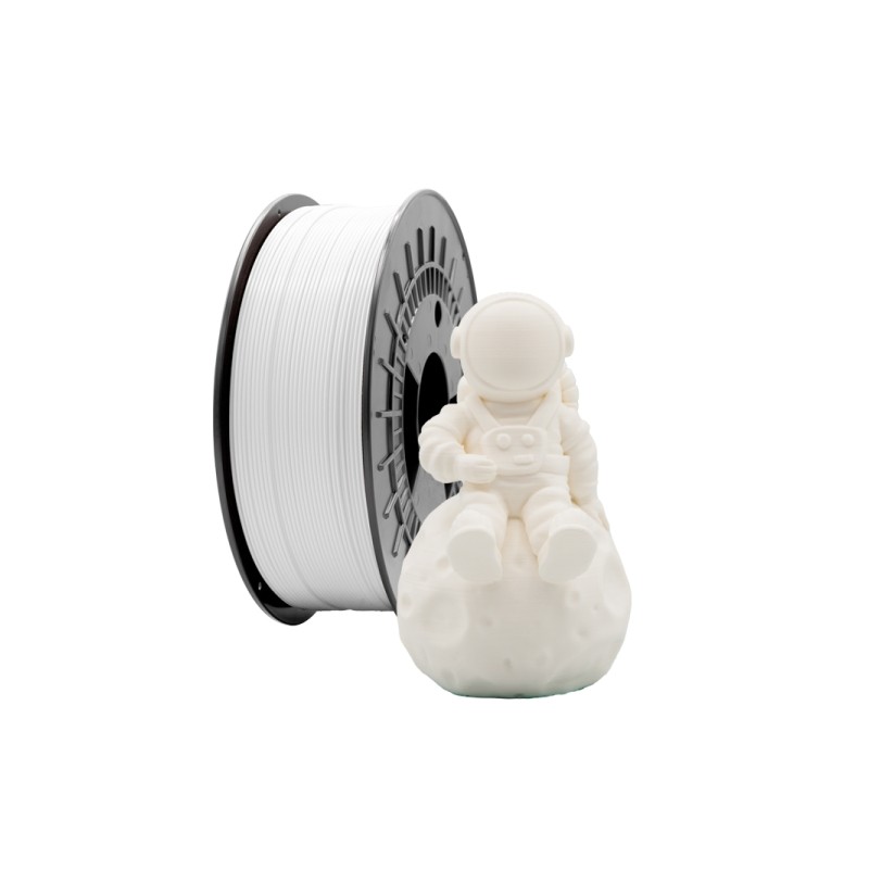 Filamento 3D PLA MATTE - Diametro 1.75 mm - Bobina da 1 kg - Colore bianco