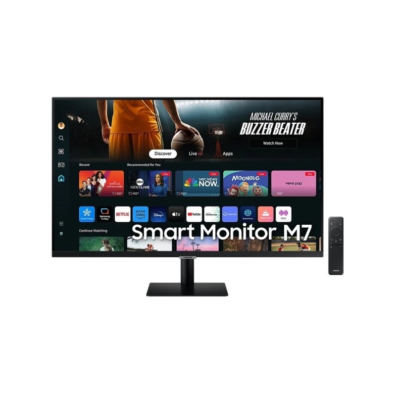 Samsung Smart Monitor M7 M70D LED 43 UltraHD 4K HDR WiFi. Bluetooth - Risposta 4ms - Telecomando - Altoparlanti integrat