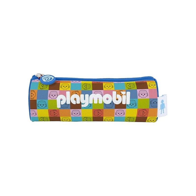 Dohe Playmobil Unite As One Simple Round Tote Bag - Chiusura a zip con tirante in gomma