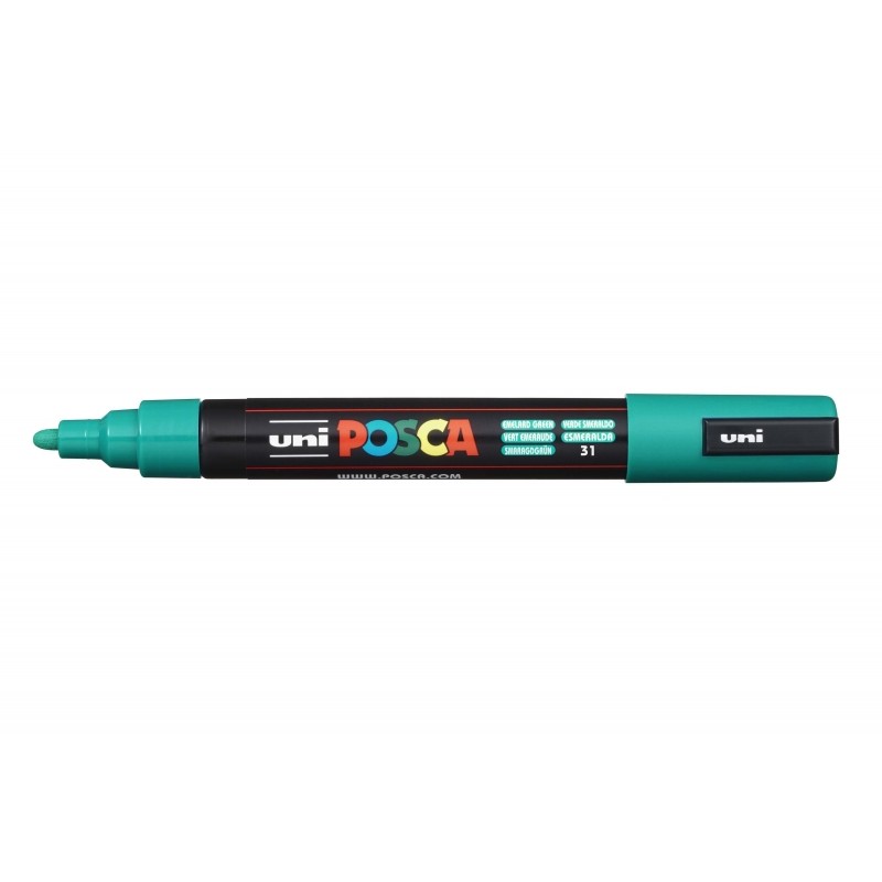 Posca PC-5M Marcatore a vernice - Punta in poliestere 1.8-2.5 mm - Inchiostro a base d'acqua - Resistente alla luce - No