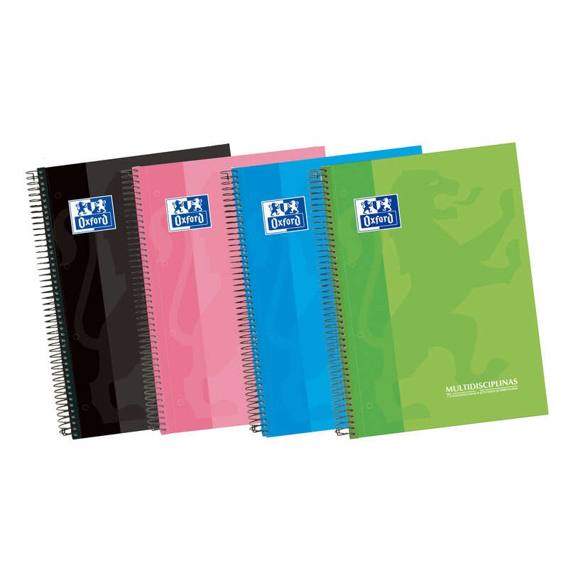 Oxford School Classic A4+ Europeanbook - Copertina rigida - 4 multidiscipline - A righe e 5x5 - 100 fogli assortiti