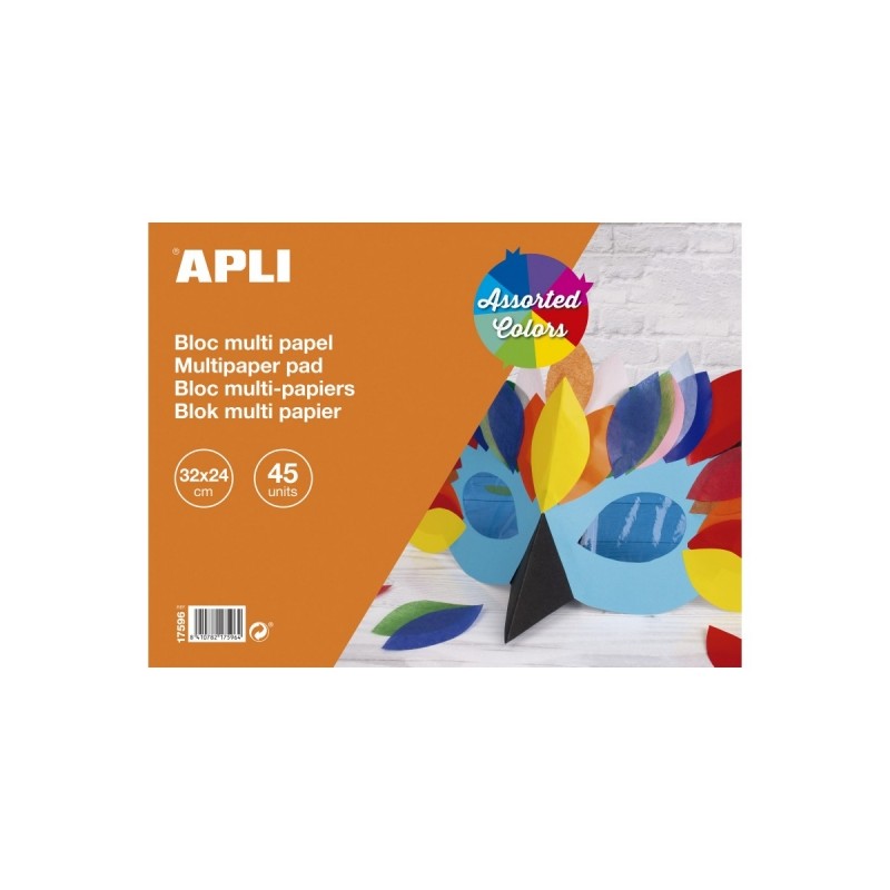 Apli Pads di carta assortiti - Carta brevettata - Carta seta - Carta cellophane - Foglio di alluminio - Cartoncino - Ide