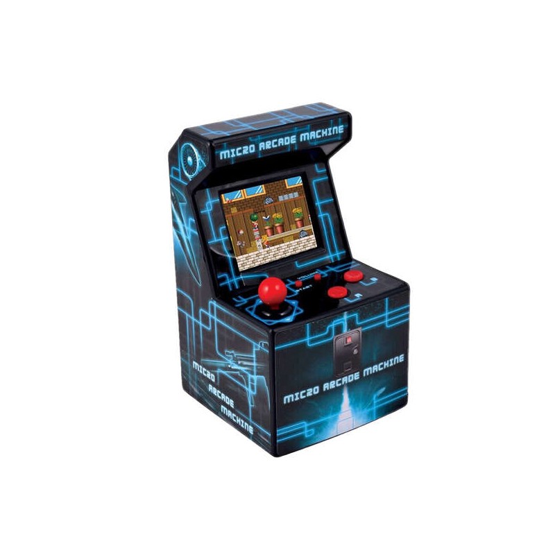 FR-TEC Mini Arcade Ital Machine - Schermo TFT da 2.5 - 250 giochi retro - Alimentato da 3 batterie AA - Volume regolabil