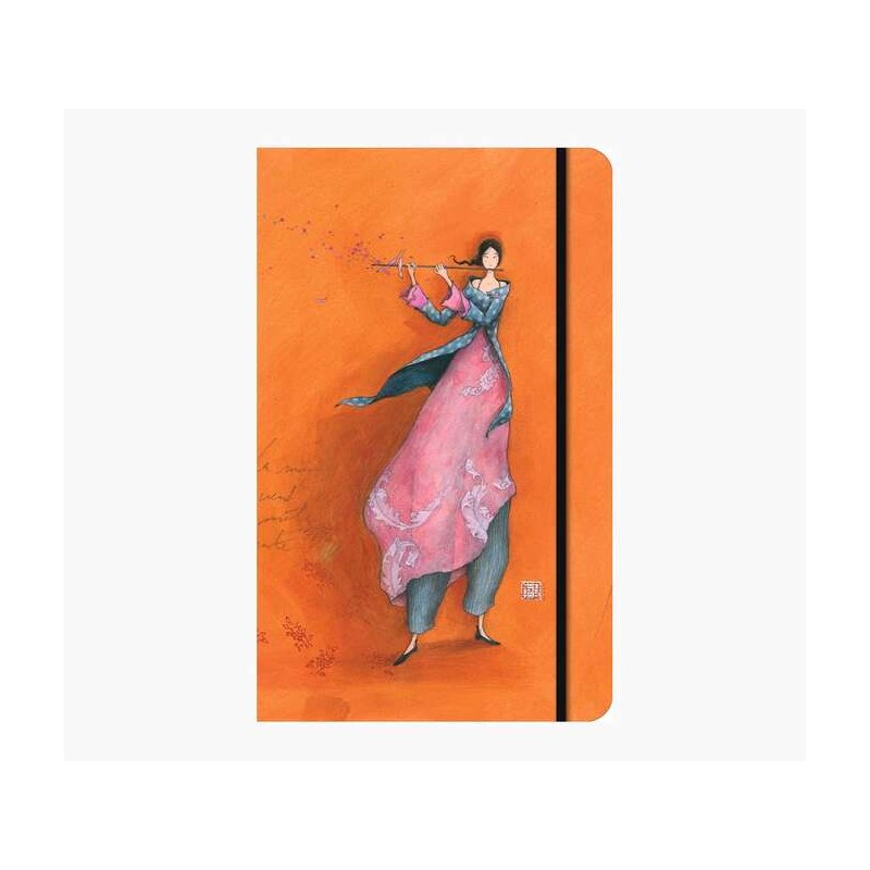 Pictura Gaëlle Boissonnard Taccuino con copertina rigida - 13x21cm - Chiusura con elastico - Segnapagina in nastro di r