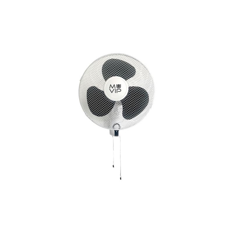 Muvip Ventilatore da parete - 45W - 3 velocità - Bianco - Ventilatore da parete - 45W - 3 velocità - Bianco