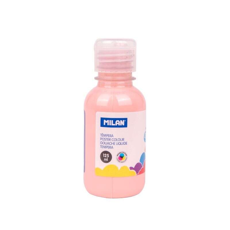 Bottiglia di tempera Milano 125ml - Tappo dosatore - Asciugatura rapida - Miscelabile - Colore: Rosa pallido