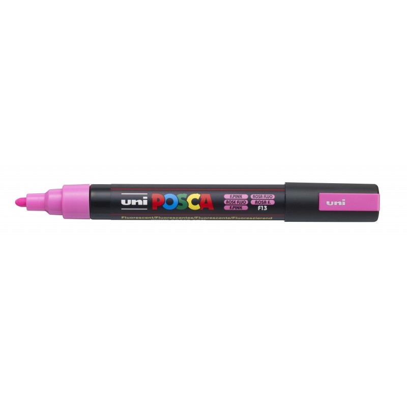 Posca PC-5M Pennarello - Punta a proiettile 1.8-2.5 mm - A base d'acqua - Resistente alla luce - Colore rosa
