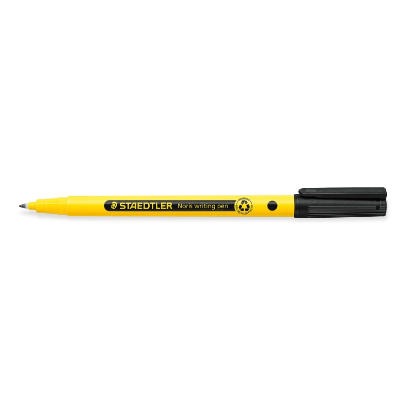Staedtler 307 Noris - Penna a punta fine - Tratto 0.6 mm circa - Inchiostro a base d'acqua - Corpo in plastica riciclata