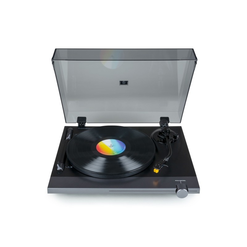 Giradischi Thomson TT700 Premium preamplificato - Connessione RCA - Colore nero/alluminio