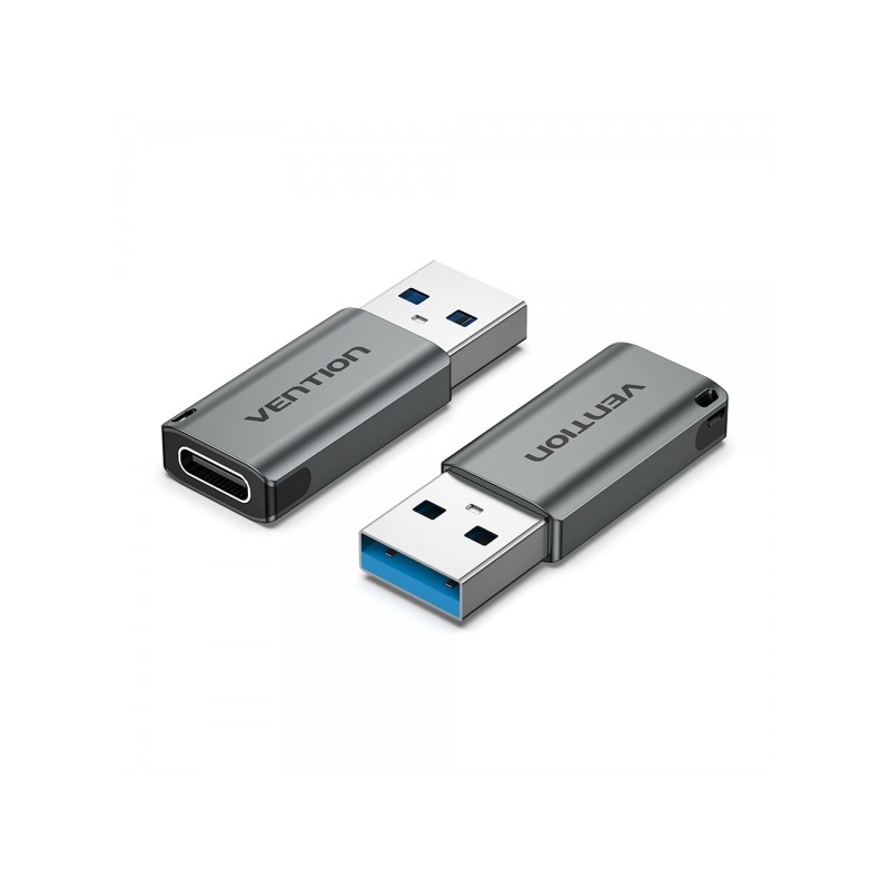 Adattatore da USB 3.0 maschio a USB-C femmina di Vention - Grigio