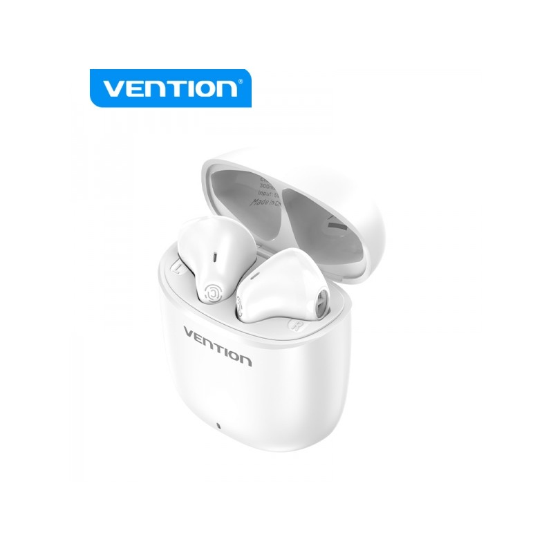 Vention Cuffie Bluetooth 5.3 con custodia di ricarica - Durata della batteria 7 ore - Bianco