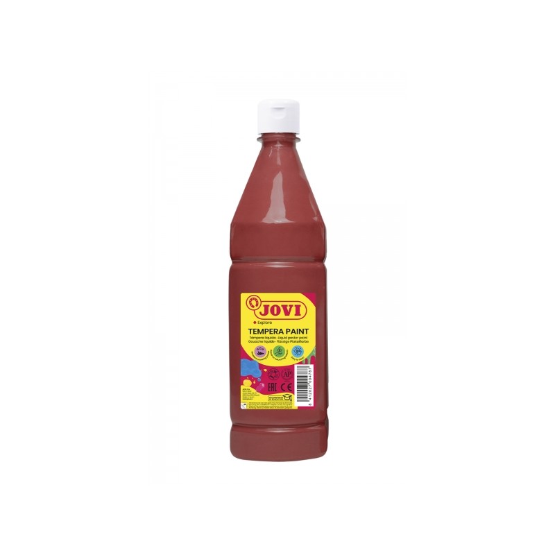 Jovi Tempera Paint Vernice liquida 1000ml - A base d'acqua - Pronta all'uso - Alto potere coprente - Asciugatura rapida 