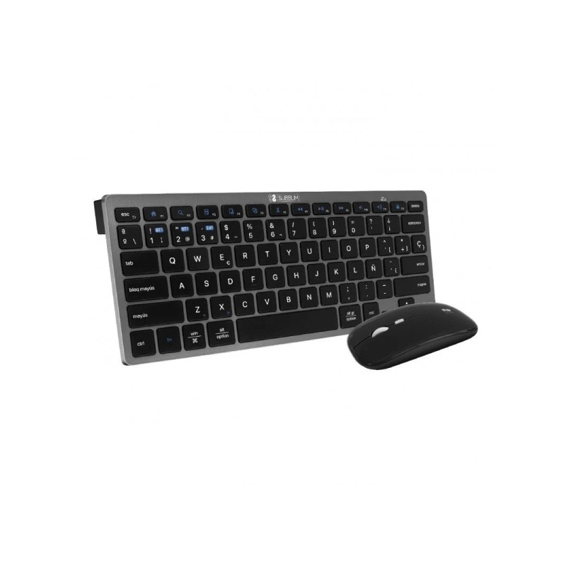 Subblim Multi-Device Combo - Tastiera e mouse - Tecnologia wireless Bluetooth e frequenza radio 2.4G - Mouse con batteri