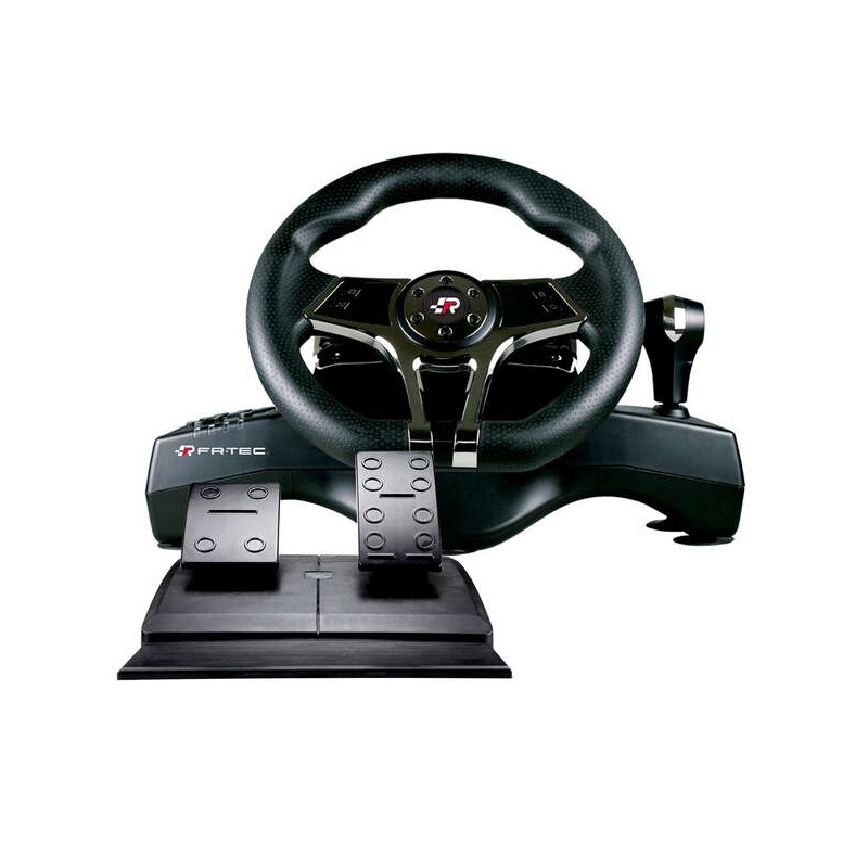 FR-TEC Hurricane Wheel MKII Compatibile con PC. PS4. PS3 e Switch - Volante con paddle e cambio sequenziale - Pedali di 