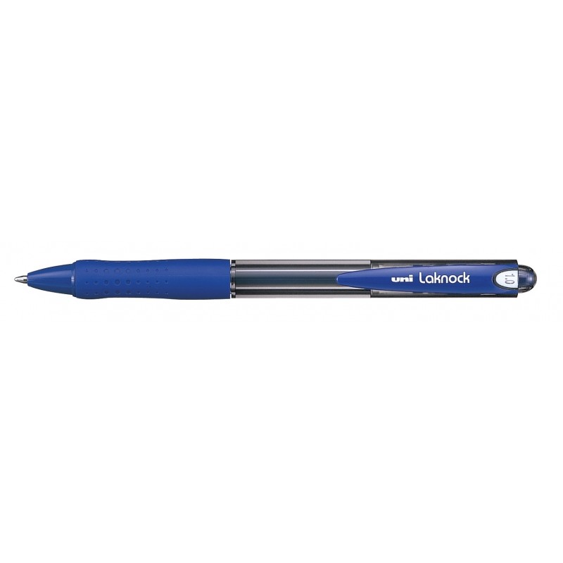 Penna a sfera a base d'olio Uni-ball Laknock SN-100(10) - Punta a sfera da 1 mm - Inchiostro morbido e resistente - Colo