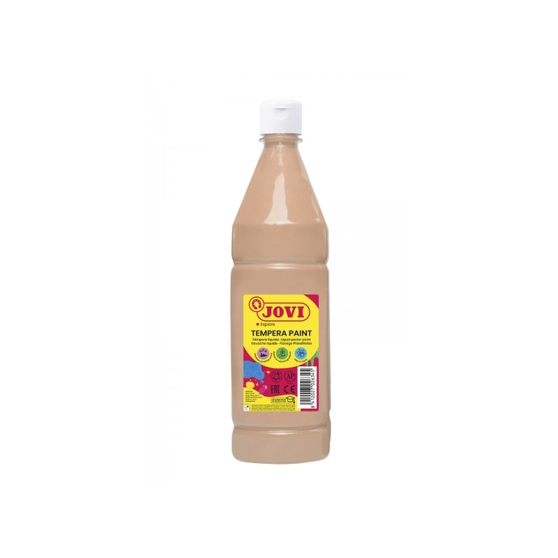 Jovi Tempera Paint Vernice liquida 1000ml - A base d'acqua - Pronta all'uso - Alto potere coprente - Asciugatura rapida 