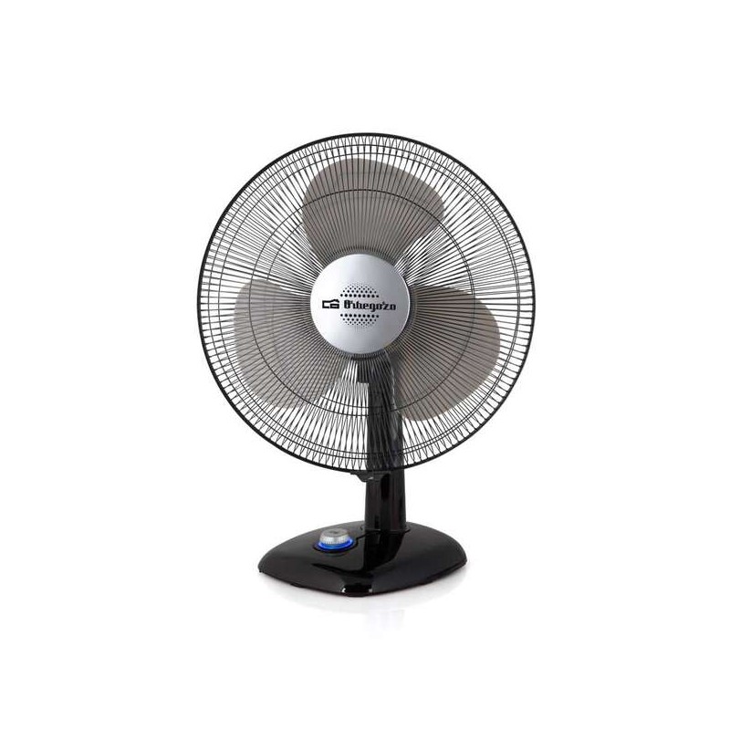 Orbegozo TF 0144 Ventilatore da tavolo - Design moderno - 3 velocità di ventilazione - Funzione oscillante e inclinabil
