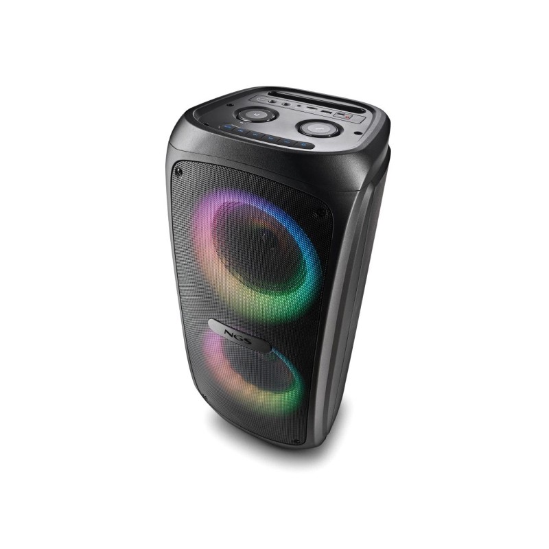 NGS Wild Temper Altoparlante portatile 200W TWS Bluetooth 5.3 - Illuminazione LED RGB - Ingresso USB. Aux In e doppio mi