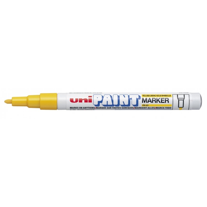 Uni-ball PX-21 Paint Marker - Marcatore a vernice - Punta acrilica 0.8-1.2 mm - Permanente su tutte le superfici - Resis