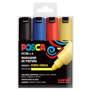 Posca PC-7M Set di 4...