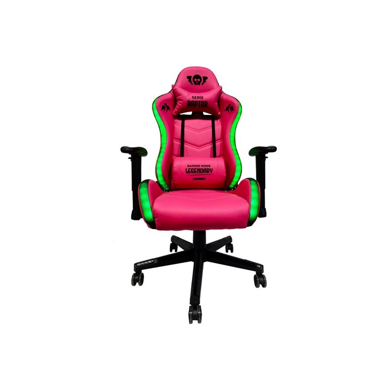 Sedia da gioco Cromad Raptor Legendary Series - Altezza regolabile con pistone a gas di classe 2 - Reclinazione a 180° 