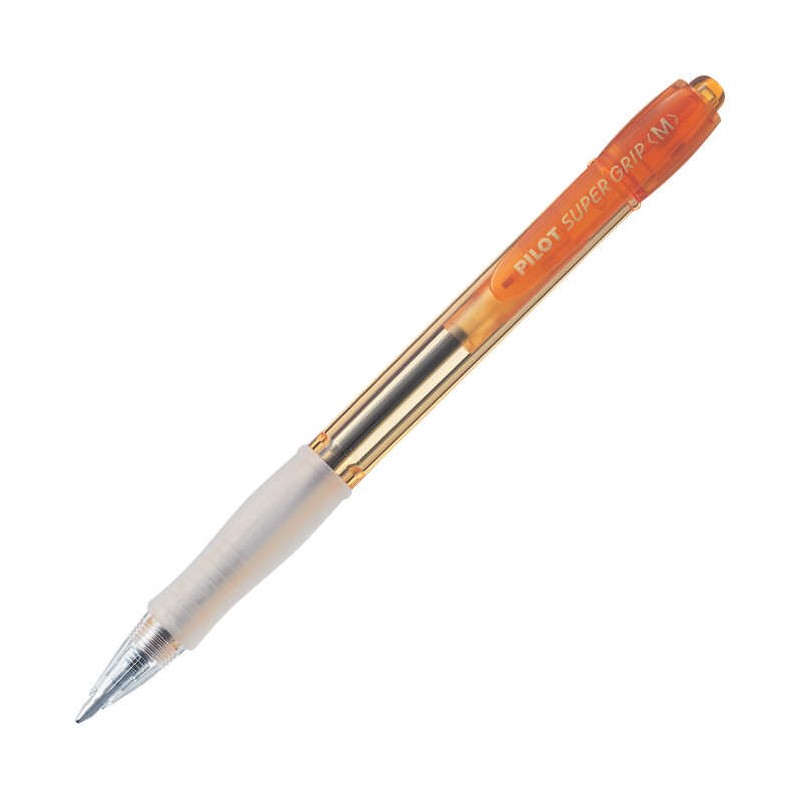 Pilot Super Grip Neon Colour Penna a sfera retrattile - Ricaricabile - Pennino 1.0 mm - Tratto 0.25 mm - Inchiostro a ba