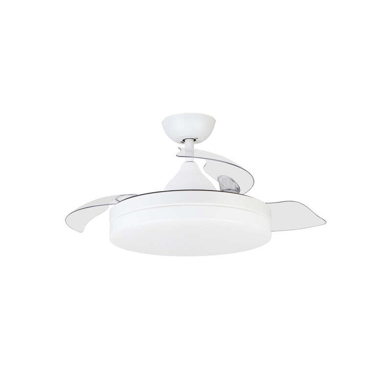 Orbegozo CP 122105 Ventilatore da soffitto Elegance - Potente motore a corrente continua - Pale retrattili - Luce LED di