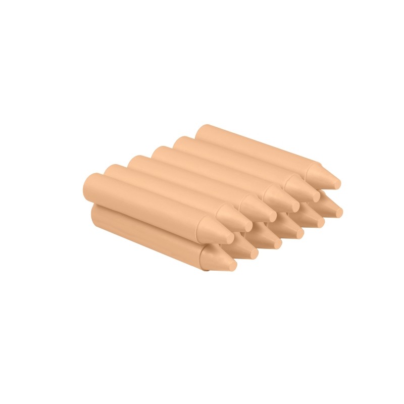 Set di 12 pastelli a cera Jovi - Non macchia - Non puzza - Resistente - Scorrevole - Facile da affilare - Sviluppa la mo