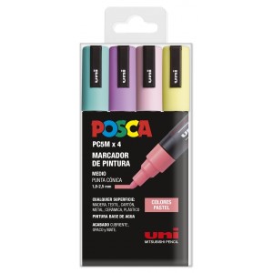 Posca PC-5M Confezione da 4...