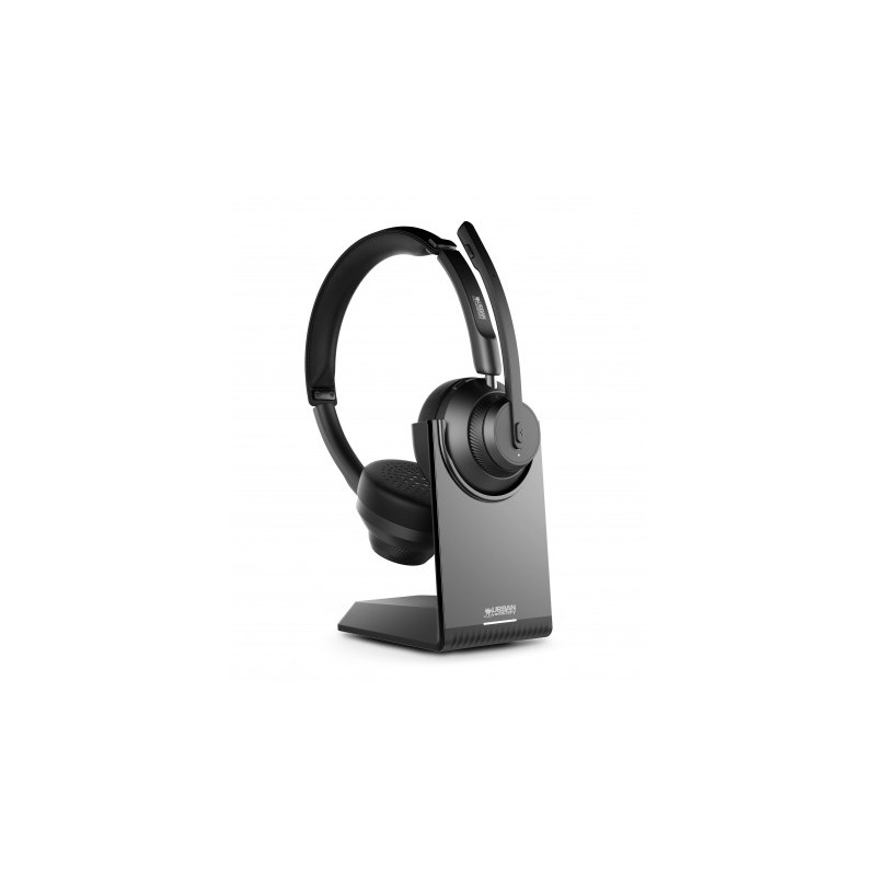 Urban Factory Movee Pro Cuffie Bluetooth 5.2 - Supporto di ricarica - Microfono con riduzione del rumore ambientale - Co