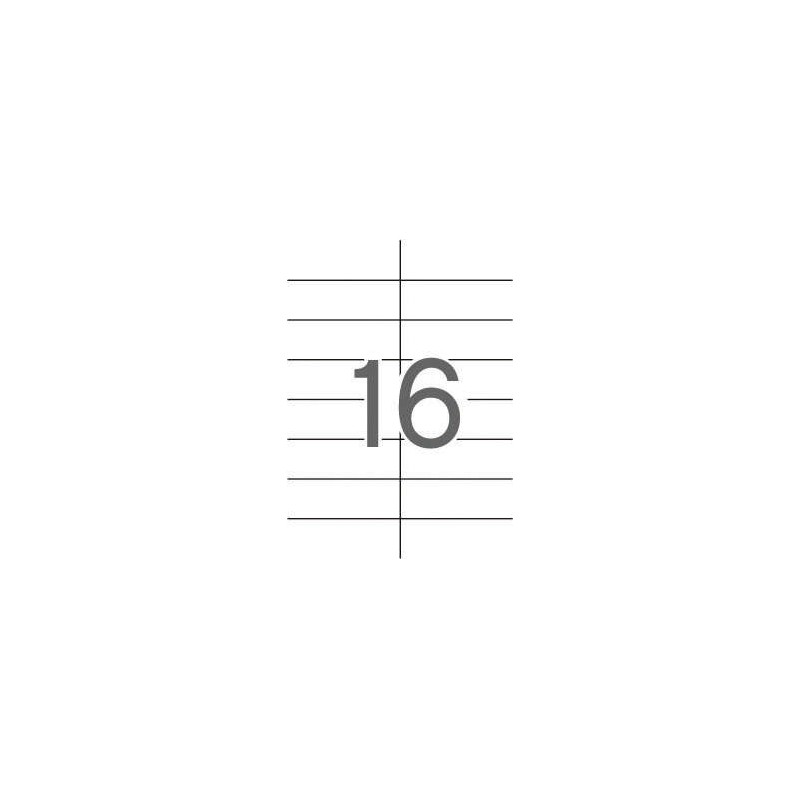 Etichette permanenti bianche Apli 105.0 x 37.0 mm 25 fogli