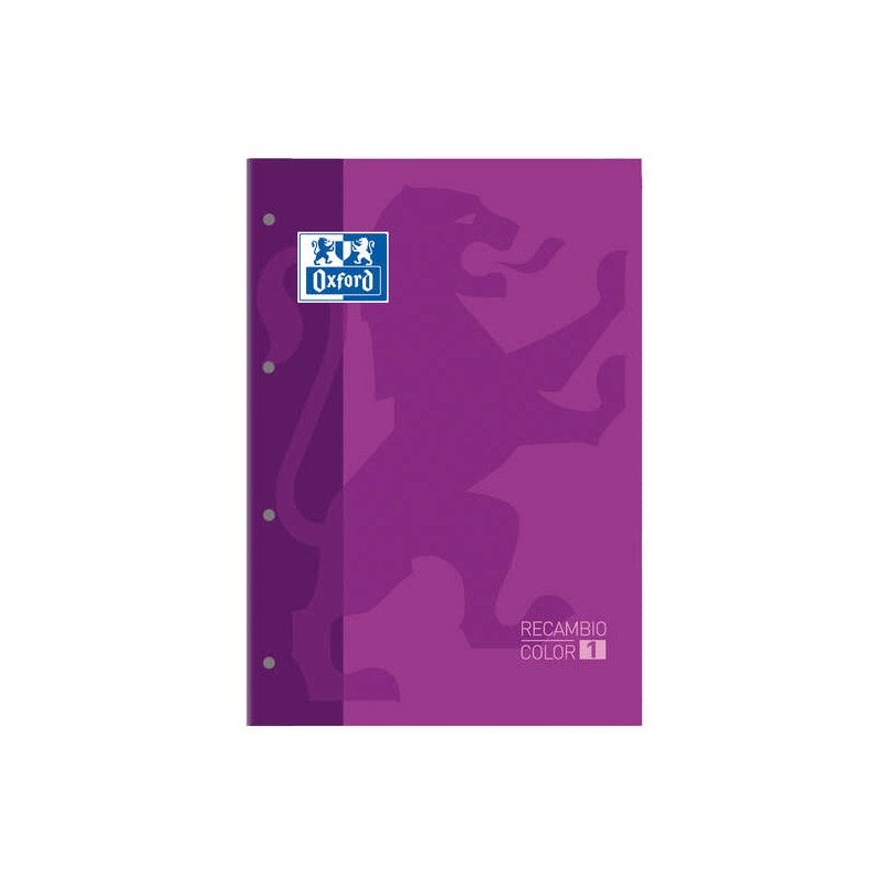 Quaderno Oxford School Classic - Formato A4 - Copertina morbida - Incollato - 80 fogli - Griglia 5x5 - Colore viola