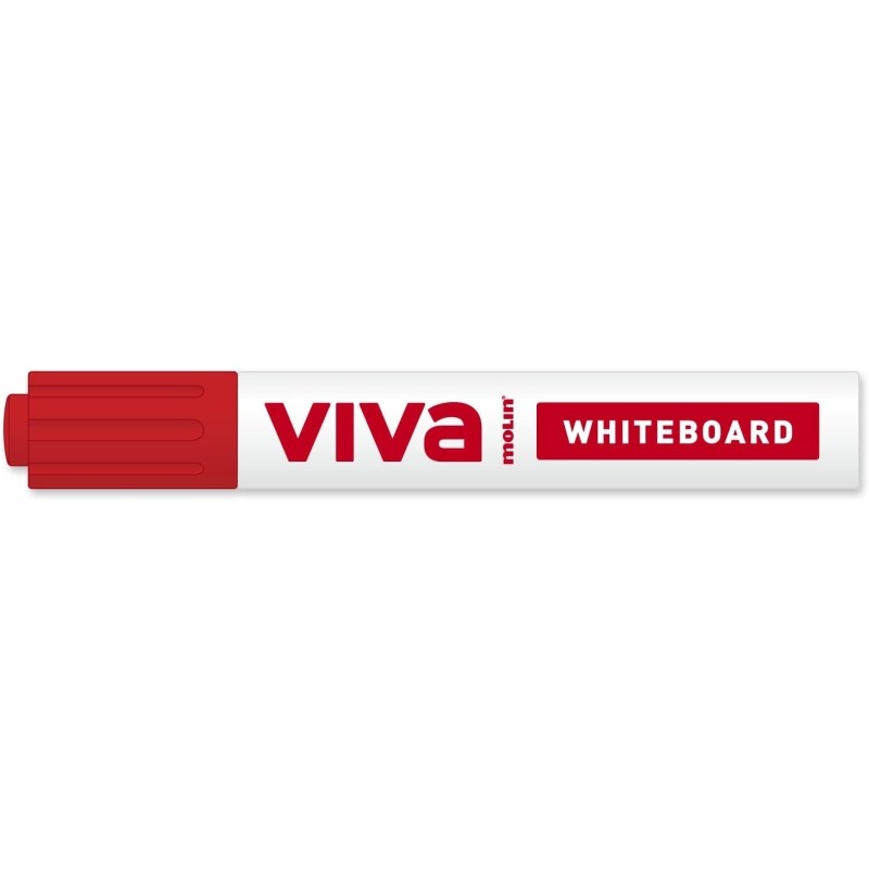 Pennarello per lavagne bianche Molin Viva - Punta tonda in fibra sintetica - Linea 3 mm - Inchiostro a base di alcool - 