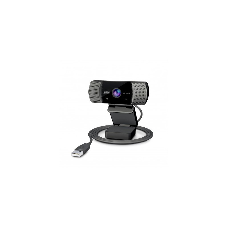 Urban Factory Webee Webcam USB 2Mpx - Full HD 1080P - Autofocus - Microfono integrato - Copertura per la privacy - Color