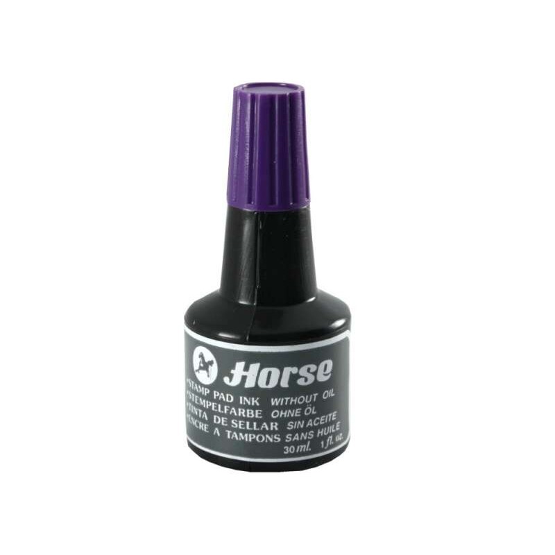 Bottiglia di inchiostro di cavallo per tampone 30ml - Senza olio - Colore viola