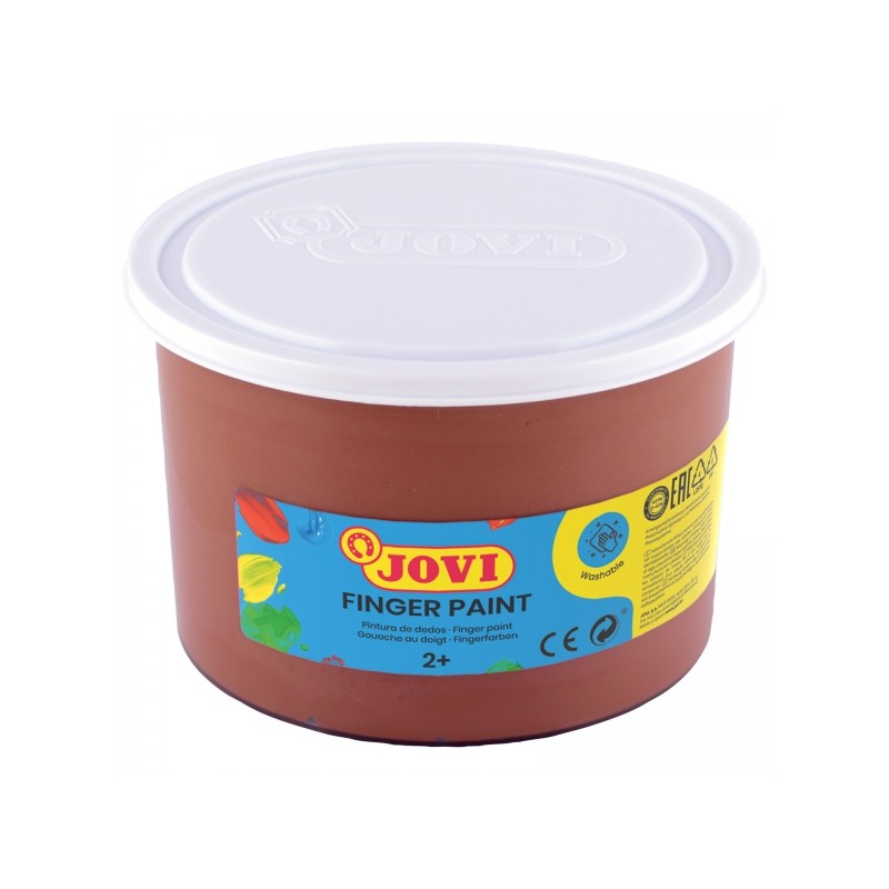Jovi Finger Paint 500ml Pot Finger Paint - Ingredienti naturali - Colori sfumabili - Texture gel - Lavabile - Colore mar