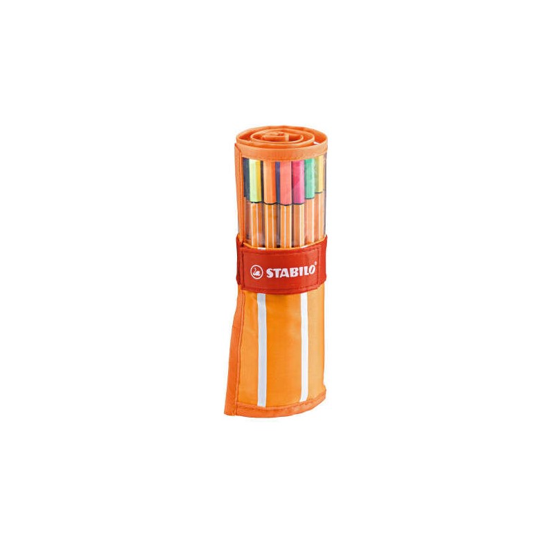 Stabilo Point 88 Confezione da 30 Penna in fibra fine - Tratto 0.4 mm. - Inchiostro a base d'acqua - Adatto per righelli