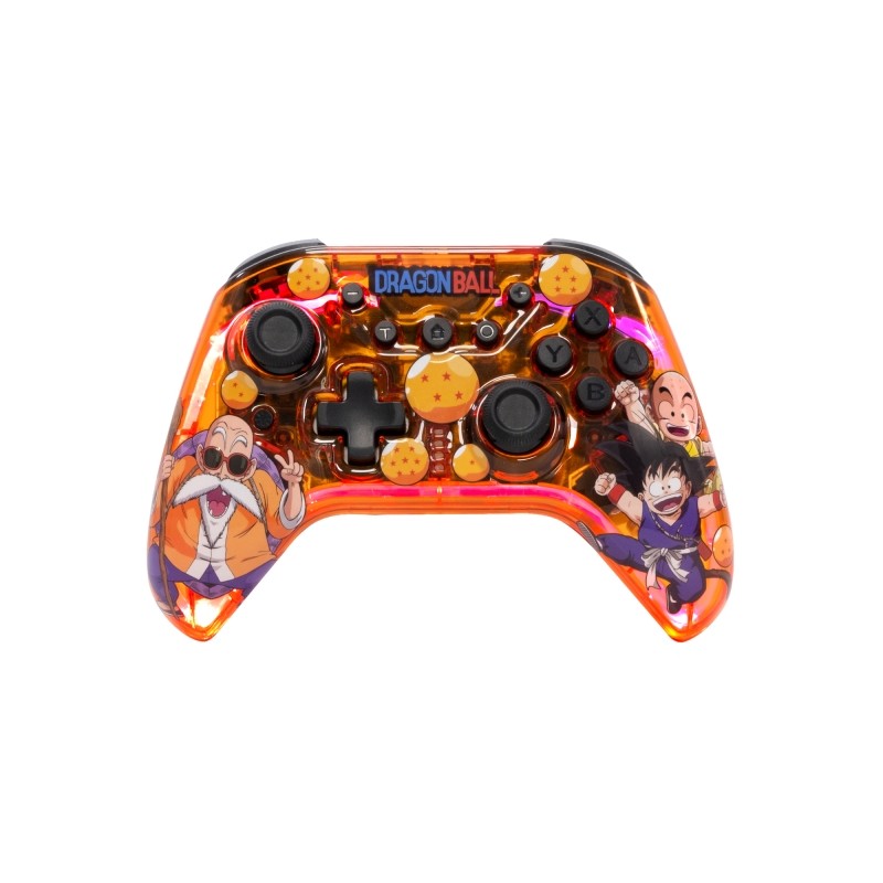 FR-TEC Dragon Ball Z Kame Controller/Gamepad Bluetooth per PC. Nintendo Switch - Traslucido con illuminazione