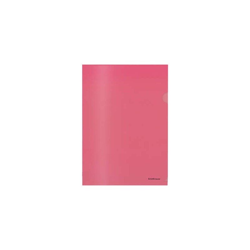 Fascicoli classici lucidi Erichkrause - A4 semitrasparente - Rosso