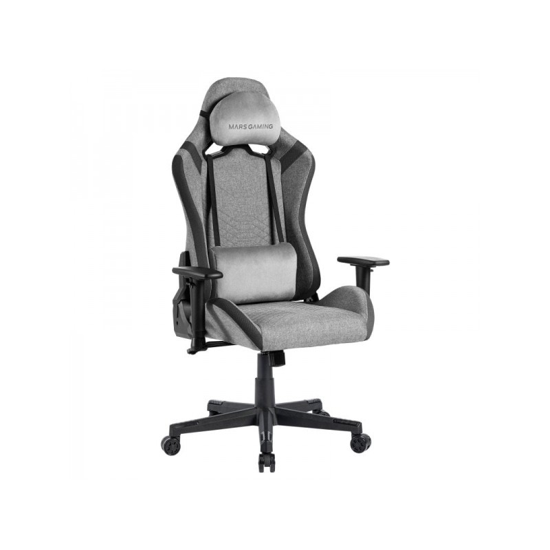 Mars Gaming MGC-PRO Sedia da gioco - Tessuto traspirante - Cuscini morbidi al tatto - Braccioli 2D - Schienale reclinabi